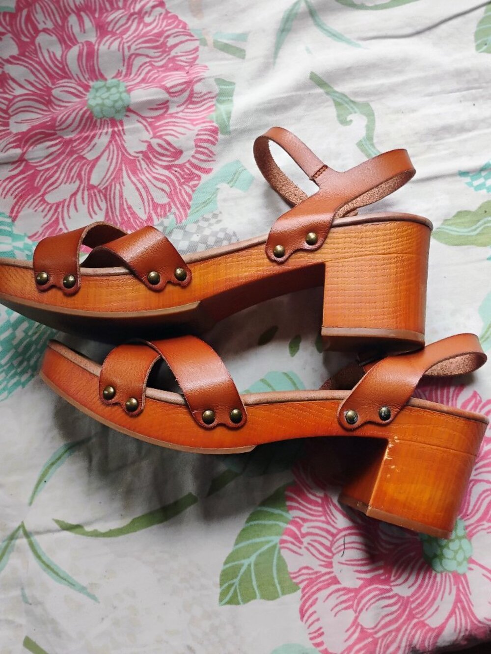 MIA Sandal Clogs 9.5 wood classic originsl